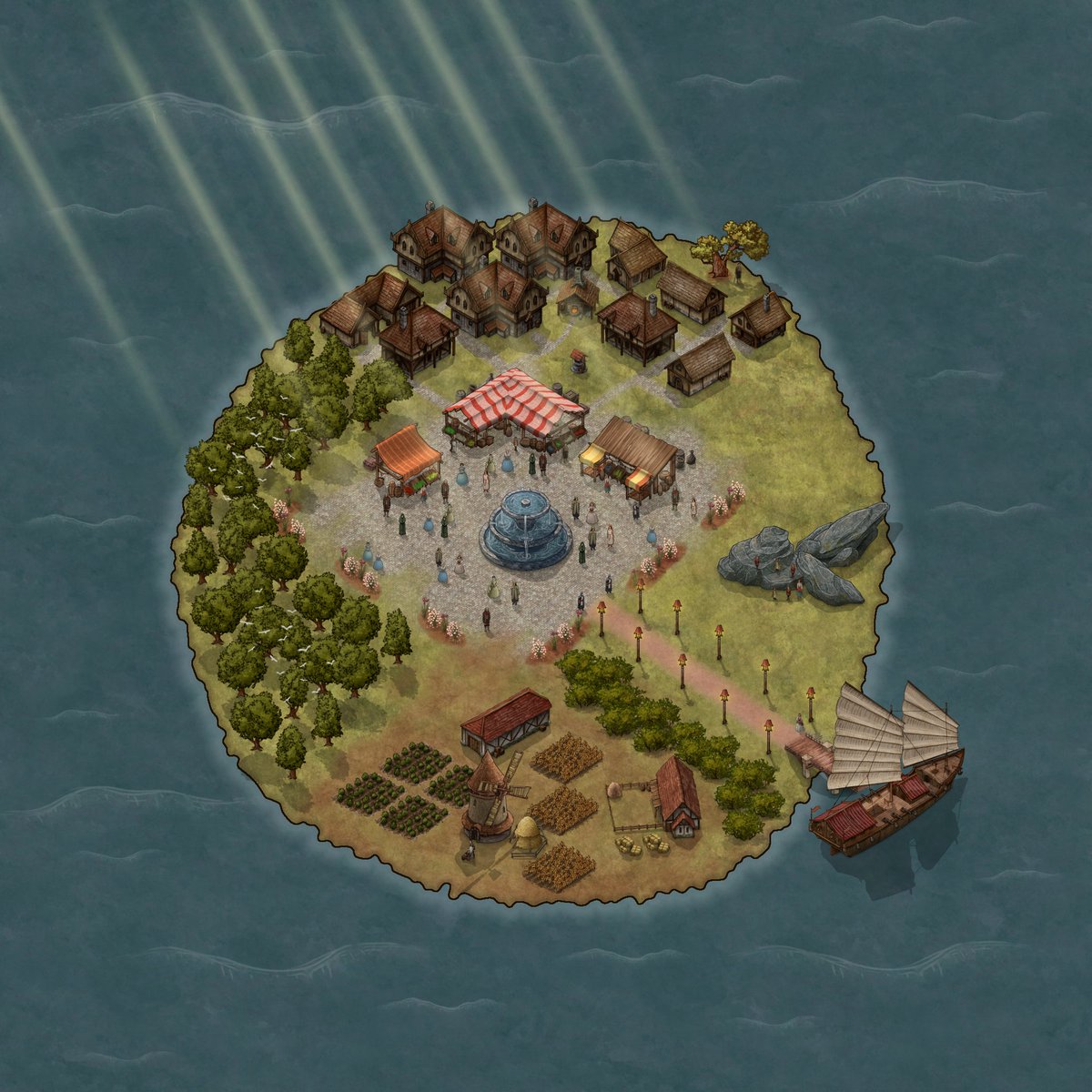 MyOwnIsland_NFT's tweet photo. Try to win Caesar's Market, our New year-themed island ! 🌈

To participate, like this post and retweet us, you have until the 3rd of January !

(Double your chance of winning by visiting our Instagram account 👀)

Take care everyone, and see you next year ! https://t.co/7aEnteM8Cp