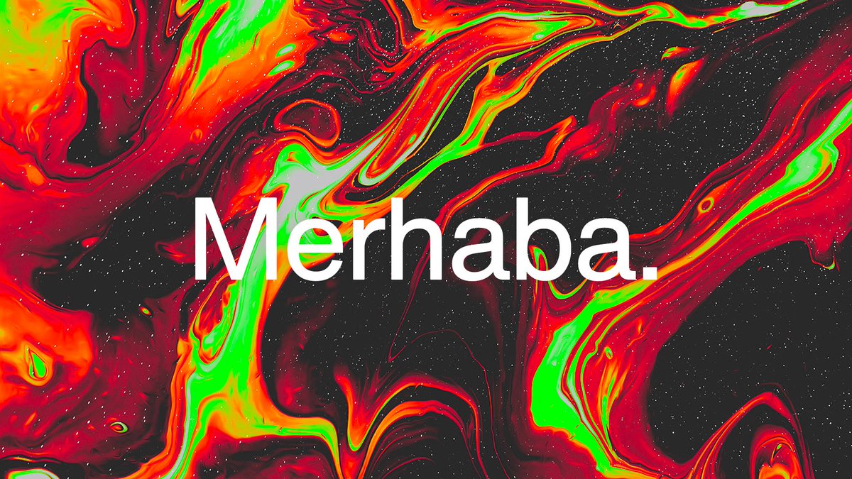 Başlangıç.

Helvetica + akışkan yanardöner soyut grafik. (<a href="/maalavidaaa/">Alycia Rainaud</a>)