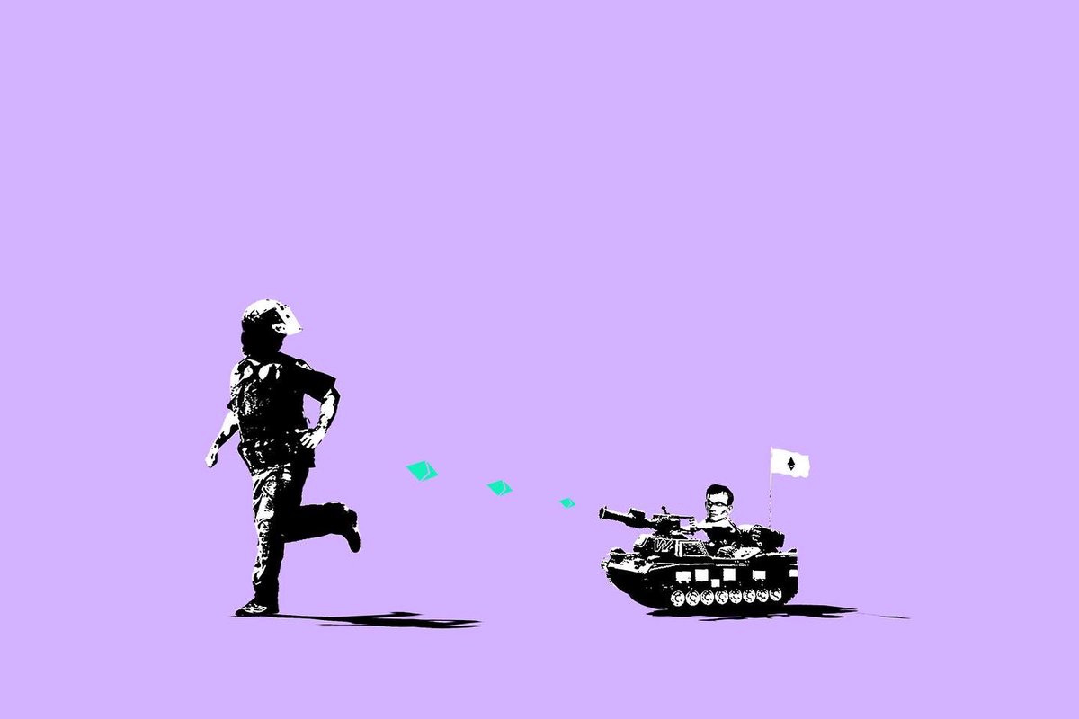 TroyFitzpatric's tweet photo. In all seriousness @opensea will probably take over the world after bombing every country that doesnโt submit to America #AmeriCON #NFTshill #opensea https://t.co/YAaifVyqwV