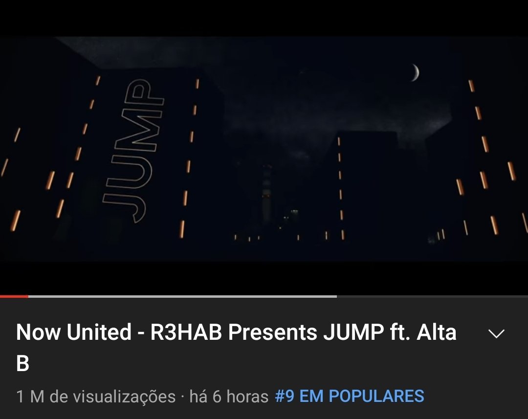 PortugalUniters's tweet photo. #NowUnitedJump #AltaB
O videoclipe de Jump já atingiu 1 milhão de visualizações e está agora em 9° lugar nas tendências do YouTube Portugal ❤🇵🇹
Continuem a dar stream uniters! https://t.co/B9AHtzmgz0