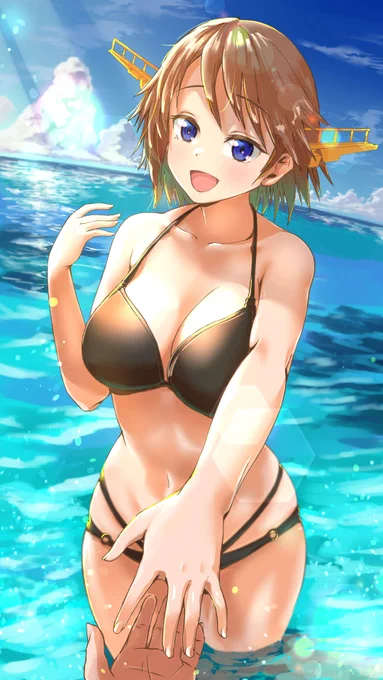 Fleetで募集したイラリクの再掲

水着の比叡さん 