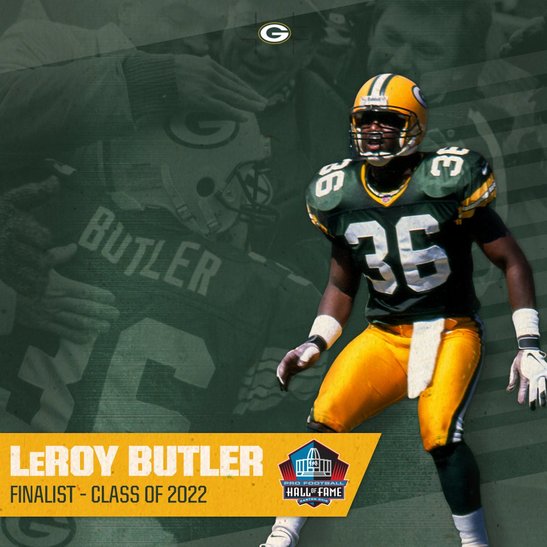 packers's tweet photo. Former #Packers safety LeRoy Butler is a @ProFootballHOF finalist for the third consecutive year.

Congrats, @leap36! 📰: https://t.co/1JzTFozMYY 

#PFHOF22 | #GoPackGo https://t.co/aHZ9GjHq6v