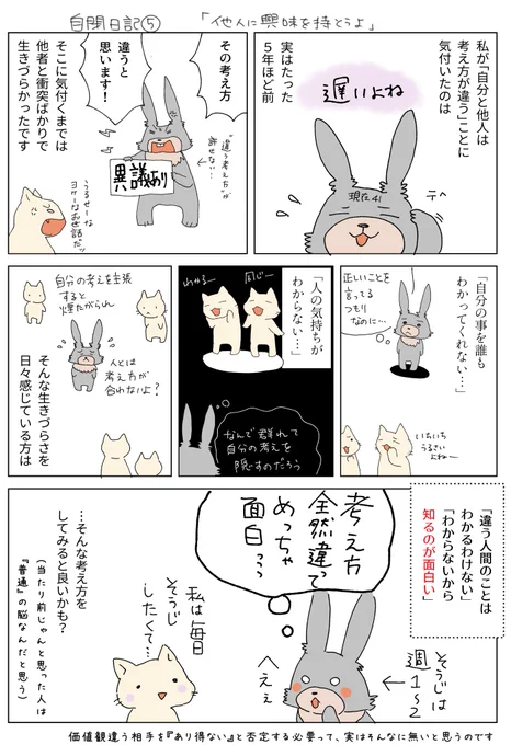 私は30過ぎてからメタ認知出来る脳を頑張って育てたなぁと思ってます。
ほんとこの、自分と他人の正義が同じであって当然みたいな正義中毒の思考に陥るのはとても恐ろしい。
#自閉日記 より再掲。 https://t.co/WMDapFqkb6 
