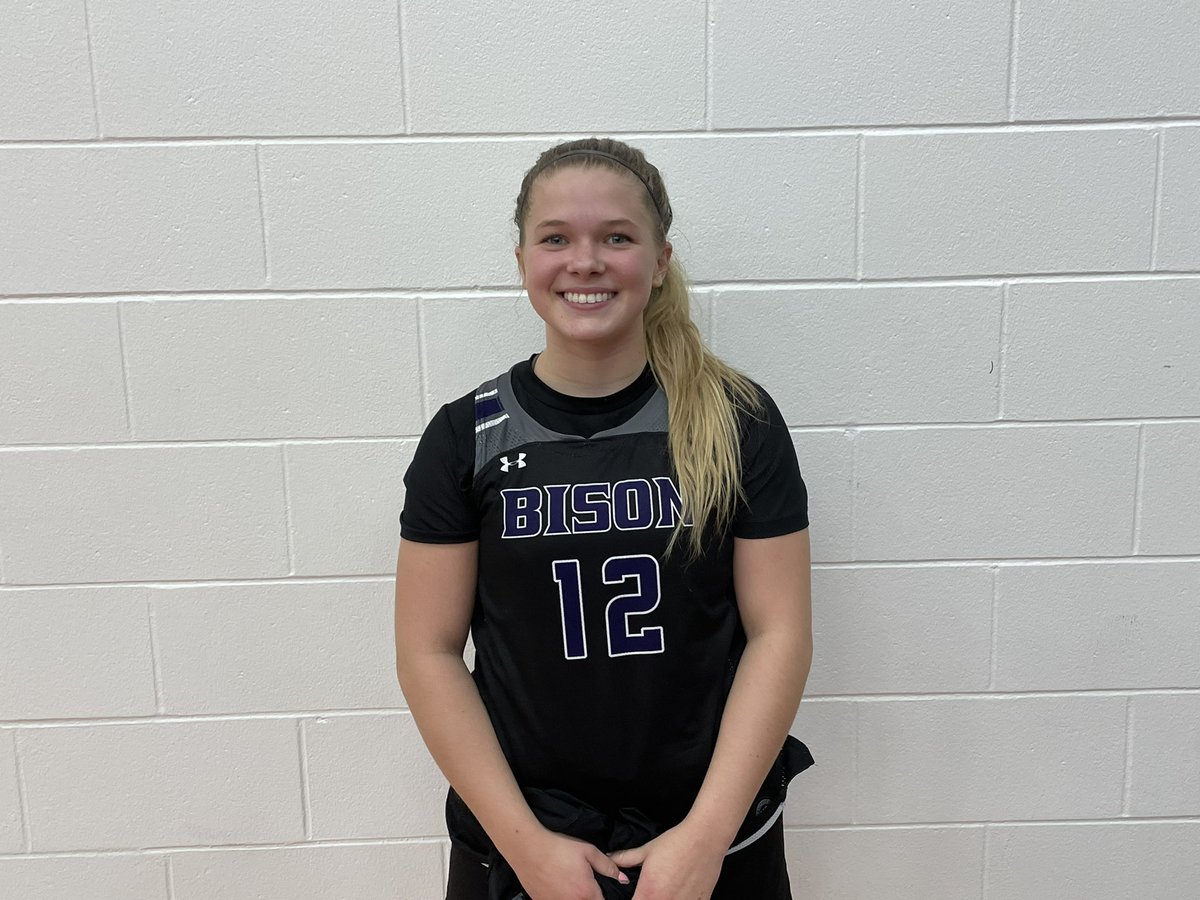 Congratulations to our <a href="/BreakdownUSA/">Breakdown Sports USA</a> Granite City Classic Player of the Game <a href="/lindsaymhartman/">lindsay hartman</a> of @BuffaloGBB who helped the Bison score a 65-50 win over Armstrong!