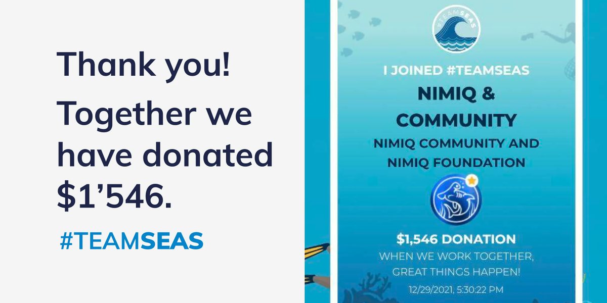 nimiq's tweet photo. The #Nimiq #TeamSeas campaign is now over and we are proud to inform that the Community donated a total of $773 in $NIM.

That means a total of $1'546 were donated to TeamSeas helping to clean 1546 pounds of trash from the oceans. Thank you very much!

👉🏼https://t.co/uugngGMFCC https://t.co/p21sMvvY3C