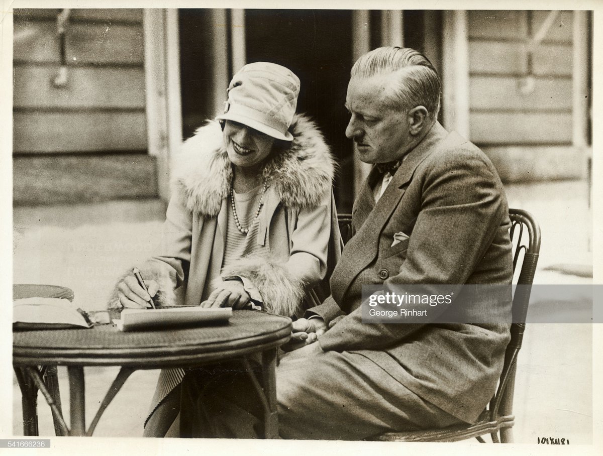 "Mlle. Suzanne Lenglen, premier woman tennis player, has forsaken the amateur ranks by accepting an offer to make a four month's tour playing exhibition matches in the United States, Canada, and Cuba. She signed a contract with Charles C. Pyle at her home at Pourville"

📷Getty