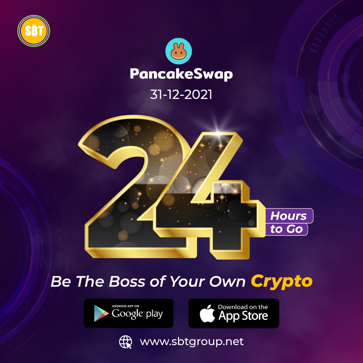 SbttApp's tweet photo. 24 HOURS TO GO, ARE YOU READY?!? DOWNLOAD OUR APP AND GET YOUR #SBTT TODAY WITH A 50% BONUS 

GOOGLE PLAY:  https://t.co/06IDBT5aRR

APP STORE:  https://t.co/WR0y4okOEZ

Our 24/7 Chat Support: info@sbtgroup.net

#sbtcryptoplace #sbtt1cent #iosapps #androidapps #cryptoworld https://t.co/5A5GmTarCn
