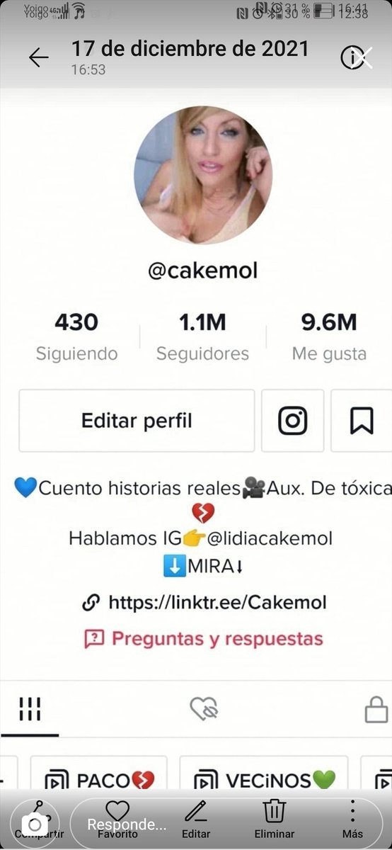 Lidiacakemol's tweet photo. @TikTokLatAM  me han suspendido mi cuenta @cakemol con más de 1.1 millones de seguidores sin incumplir ninguna norma porque los restauraban. Llevo meses avisando a tiktok en varios mensajes que recibo denuncias falsas de forma masiva,acoso y amenazas de cerrar mi cuenta. Ayuda!! https://t.co/vlqeTWsm6s