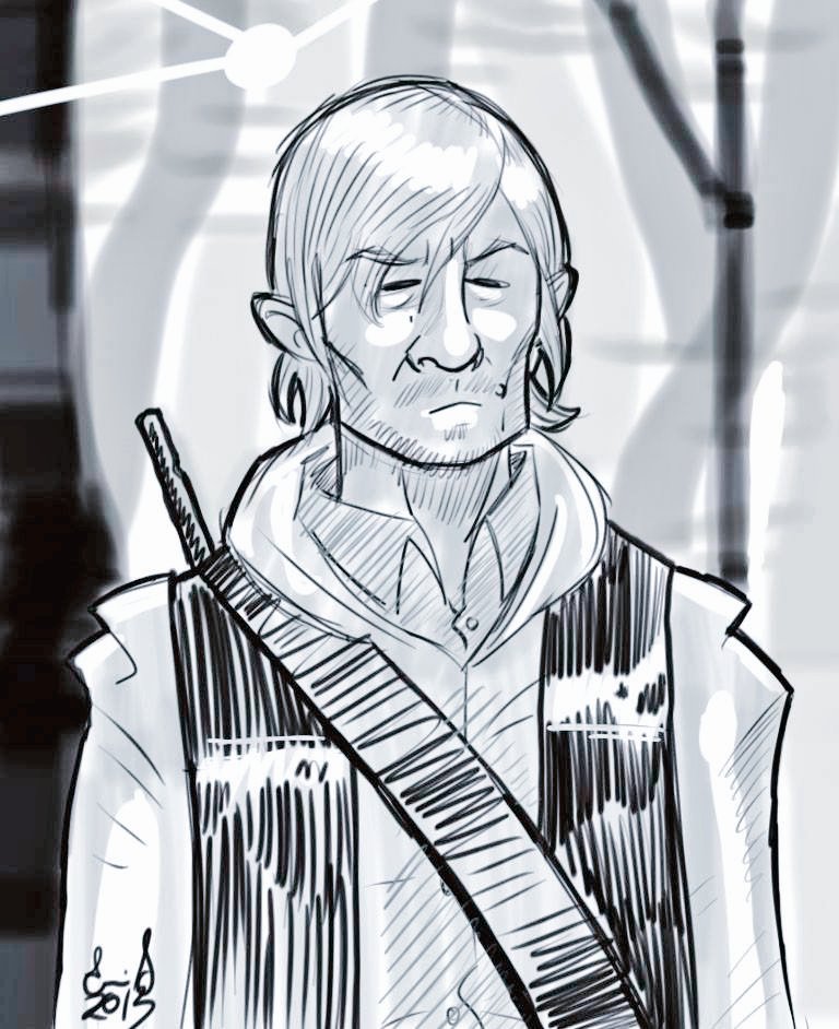 Random repostan: A Norman Reedus I did in 2013. 