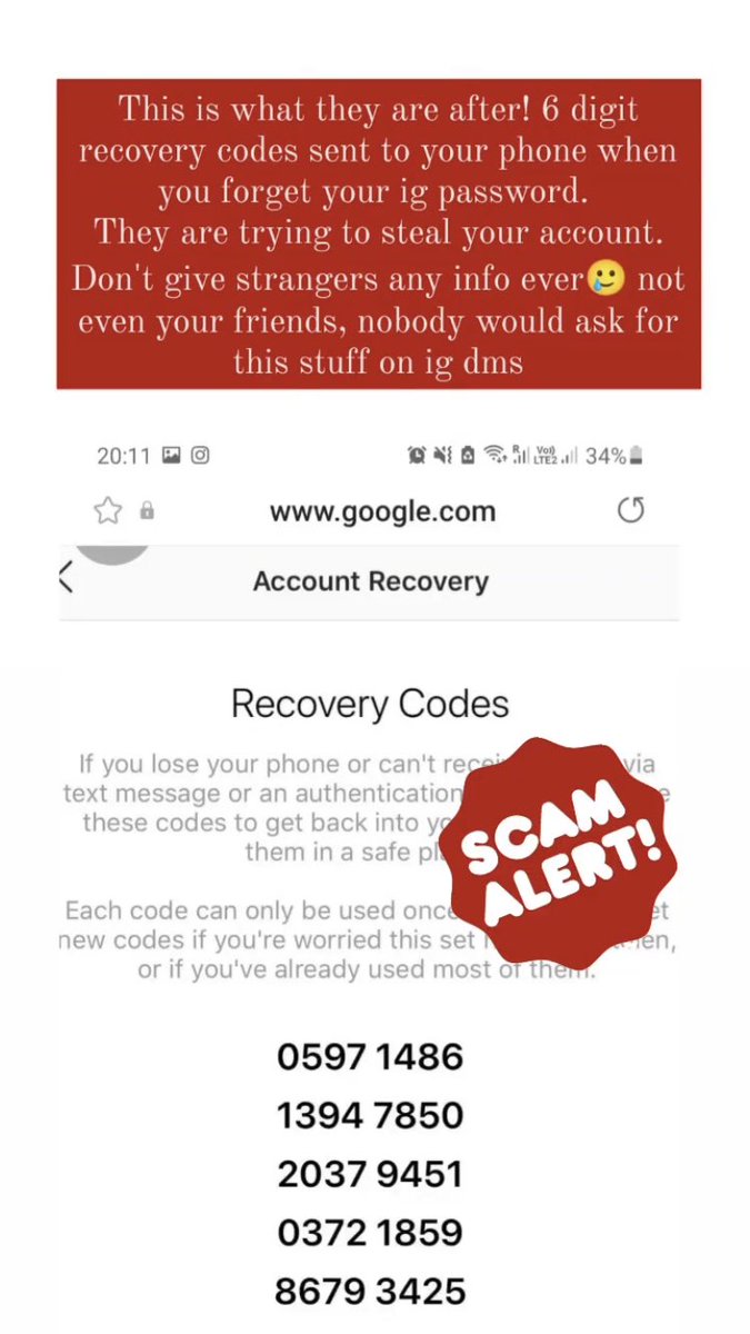 In2thebookshelf's tweet photo. ‼️‼️INSTAGRAM SCAM ALERT: watch out for these kinds of messages on Instagram. People’s accounts are being hacked. Please be user aware and don’t give out your personal information! https://t.co/3tarDyoeNi