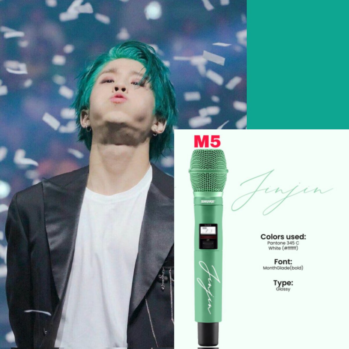 supportJINJIN_'s tweet photo. Finally #JINJIN choose the design of the microphone along with the color, font &amp; type among the 60 designs that had been sent. 

Design by @AstroStar2016 

THANKS A LOT to everyone who participated. https://t.co/oSKHfzMSIy