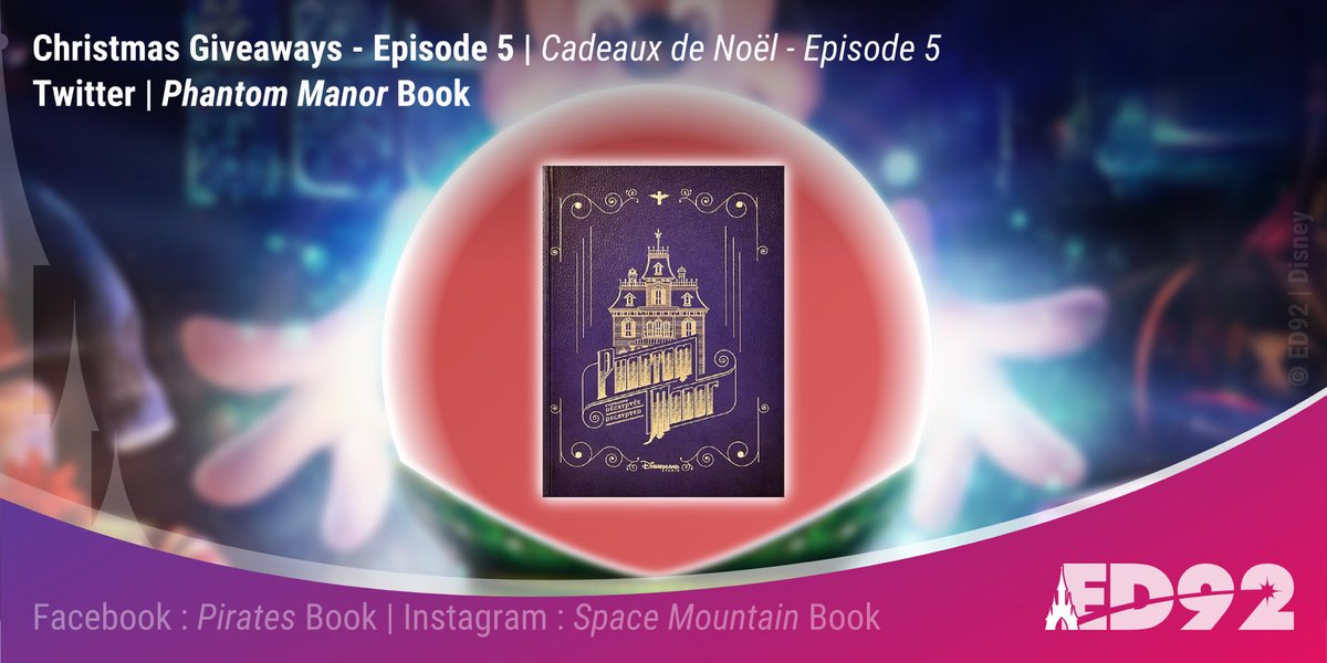 ED92Magic's tweet photo. 🎁🎄GIVEAWAY - 5🎄🎁 

Enter on Twitter for a chance to win a book Phantom Manor 📖 

1️⃣ Follow ED92 on Twitter
2️⃣ Like this Tweet
3️⃣ Retweet this Tweet

Contest open until January 2nd 6pm https://t.co/srnDAfjmMV