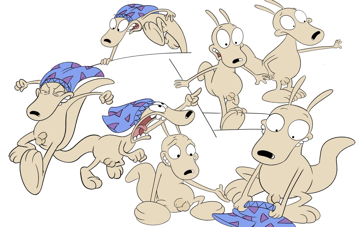 I completely forgot to share the non-null versions of the Rocko edits I did...