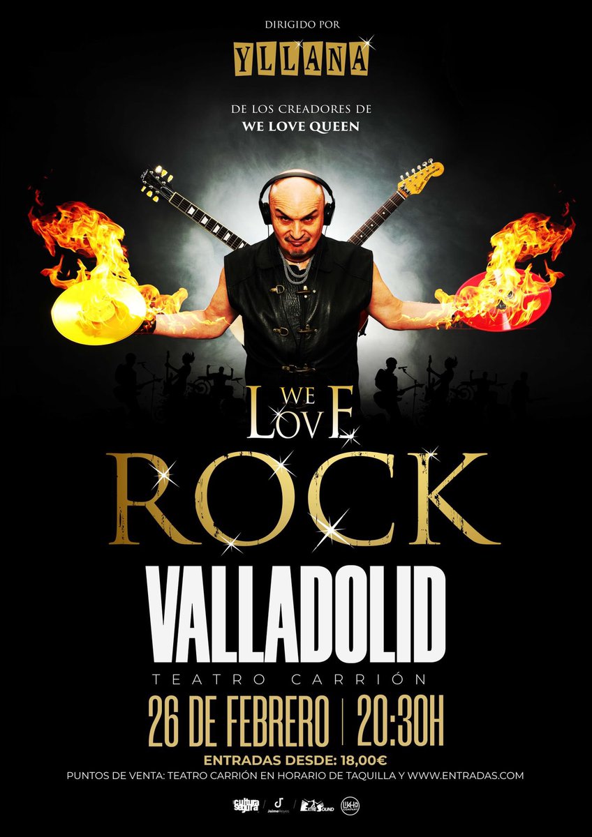 LikhaCompany's tweet photo. WE LOVE ROCK espectáculo-concierto-tributo a los temas míticos que han alimentado la memoria colectiva de generaciones y generaciones de amantes de la buena música. 26 de febrero de 2022 en el Teatro Carrión de Valladolid. Compra tus entradas en https://t.co/Rc1Wms23wN https://t.co/vT9iHNsHSG