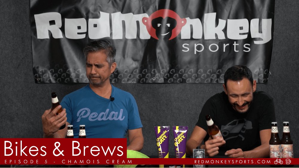 Bikes &amp; Brews 🚲 🍺 - Episode 5 - is all about Chamois Cream! - redmonkeysports.com/videos