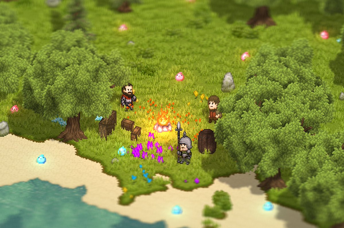 purenickery's tweet photo. Realized I really should be sticking with the RPG basics and testing enemy mechanics with SLIMES!

Just using some creative commons sprites by @calciumtrice to test with.

#gamedev #indiedev https://t.co/uANx1TS6rI