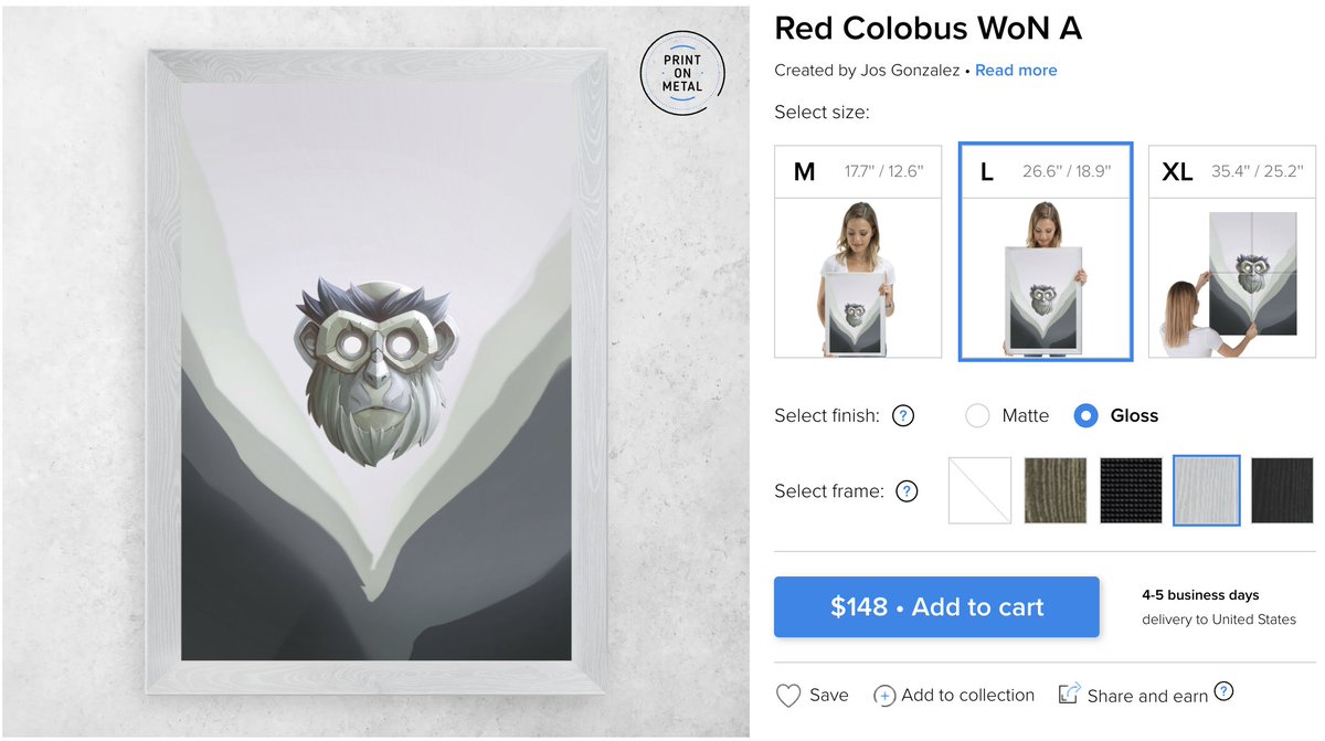 WallOfNaam's tweet photo. Red Colobus (gray version) now available on @Displate !
https://t.co/u3LRv3Xyul #redcolobus #ArtistOnTwitter https://t.co/9RBzCh0MEO