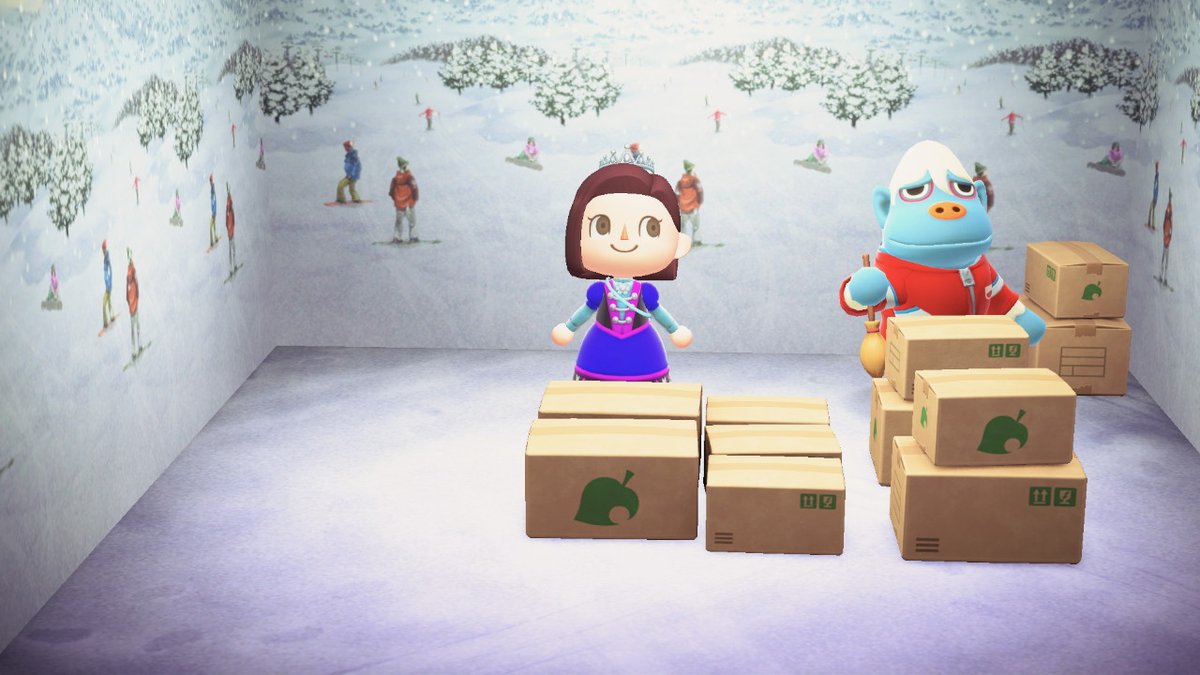 KitKatAC1's tweet photo. lightly gifted Hans in boxes free. cross-posted  #ACNH https://t.co/6dwyfOlwHW
