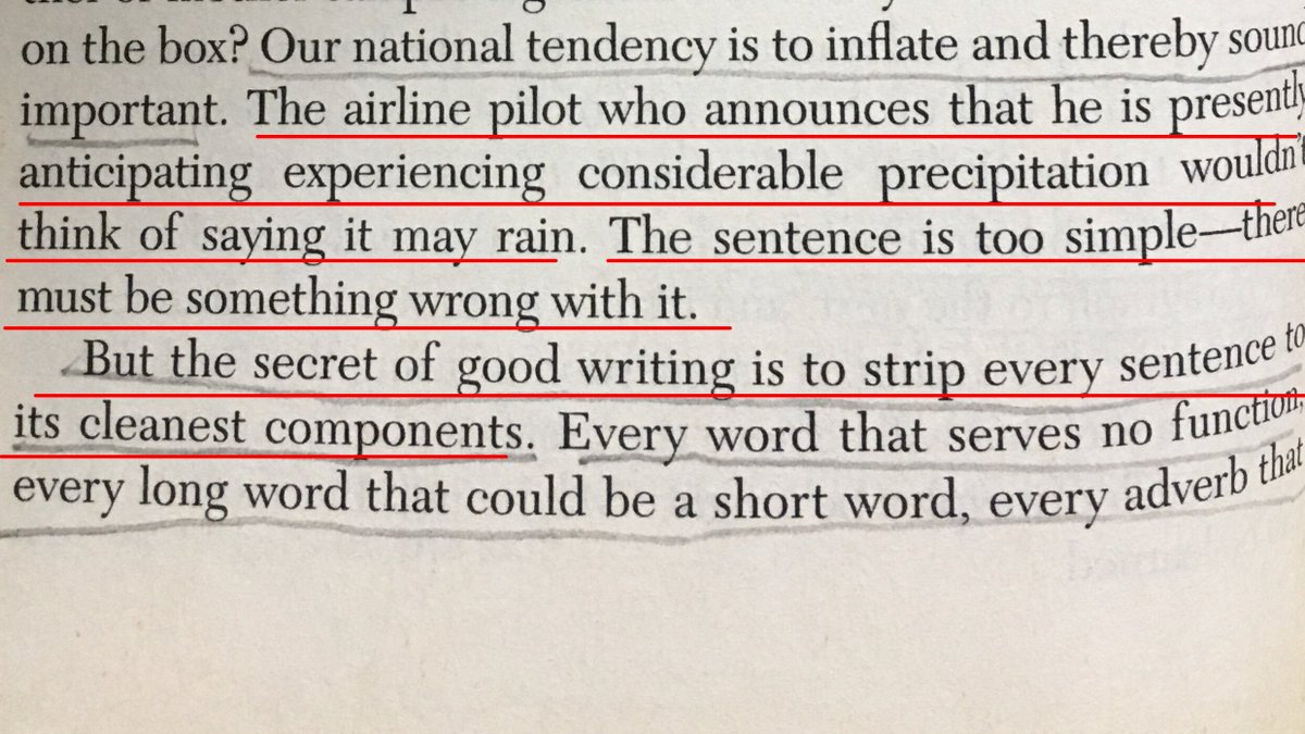InvestorAmnesia's tweet photo. My favorite rule for writing. https://t.co/4llFWp54MT