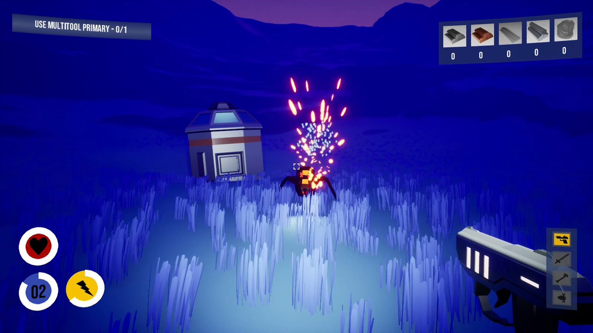 Blast your way off Brahe-5 with your trusty laser gun! Survive the night and fight your enemies as you struggle to repair your ship. #gamedev #gaming