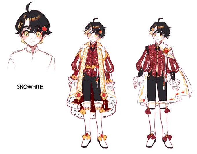 More detailed clothes for him. Maybe for special occasions. 