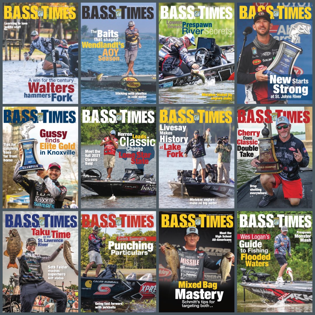A look back on all the #BASSTimes covers from this year! Which one was your favorite? #Bassmaster #BASSTimes