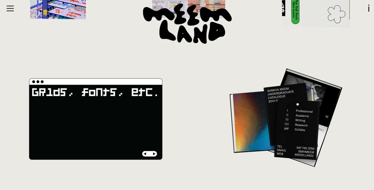 p_folios's tweet photo. 💙🕶
𝐏𝐨𝐫𝐭𝐟𝐨𝐥𝐢𝐨 𝐨𝐟 𝐭𝐡𝐞 𝐝𝐚𝐲: Meem Land
𝐓𝐢𝐭𝐥𝐞: Designer &amp; Writer
𝐁𝐮𝐢𝐥𝐭 𝐰𝐢𝐭𝐡: @cargocollective 
𝐒𝐭𝐲𝐥𝐞𝐬: Multiple Page, Sans Serif, Duo Color, UI Interaction, Simple, Mouse Pointer

𝐕𝐢𝐬𝐢𝐭: https://t.co/Md1tHZXklO https://t.co/uhGColjTcA