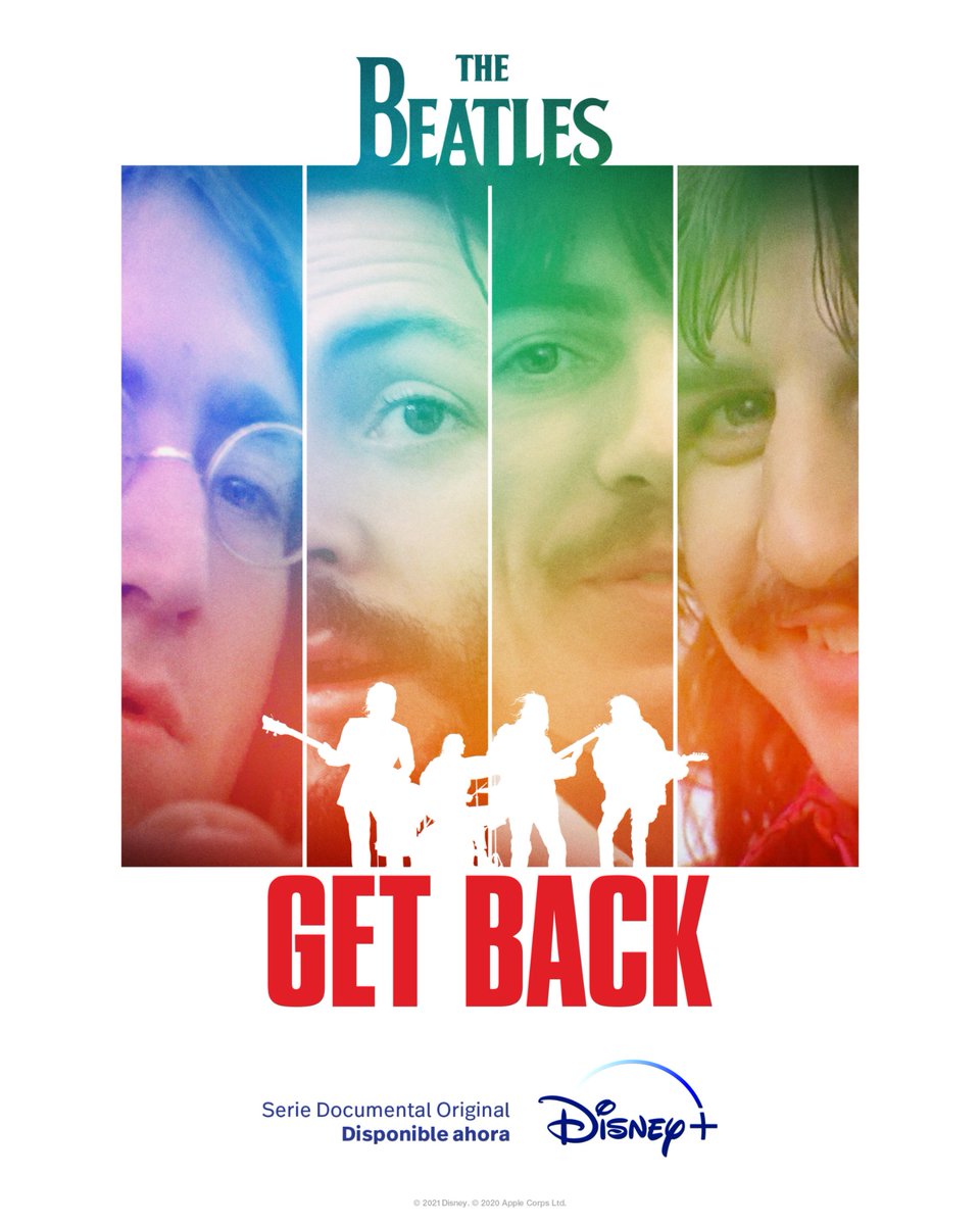 disneyplusla's tweet photo. Como un reality pero con Los Beatles 🎸 La banda más popular de todos los tiempos como nunca la habías visto. 

#TheBeatlesGetBack, las tres partes del Documental Original disponibles ahora en #DisneyPlus. https://t.co/G7IhhfuEqn