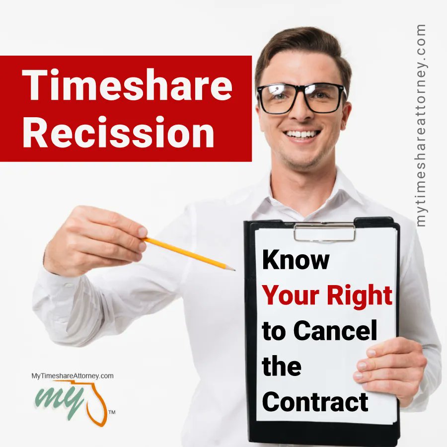 Have you just bought a timeshare and regret your purchase? Back out of the deal within your #TimeshareRescission period! Get in touch with the best timeshare cancellation attorney to exit your timeshare safely. Check bit.ly/3Czr3Jq for more.