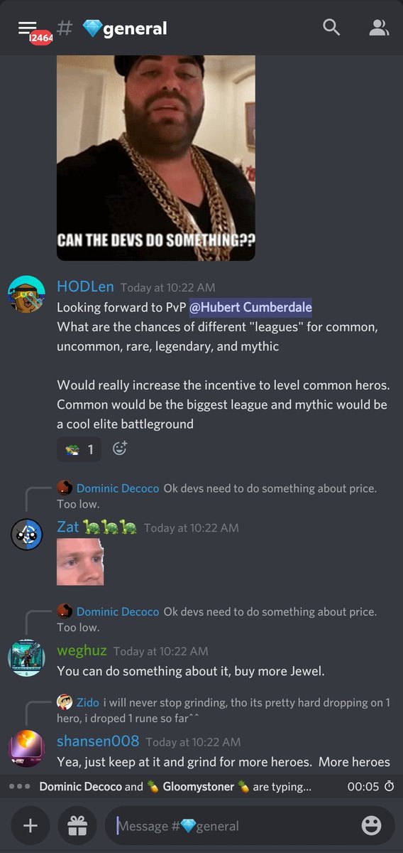 CryptoK79774636's tweet photo. Definitely doesn't mean this will happen, but you gotta love how @DefiKingdoms team is part of the community

They communicate openly and listen to everyone 💙

$JEWEL $ONE #DeFiKingdoms #Based https://t.co/UIeMDfFMuj