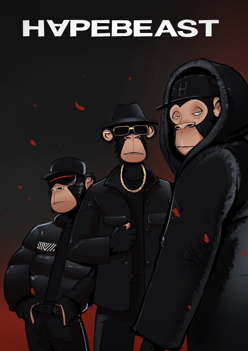 ameeralizahir1's tweet photo. Made this fanart for @HAPEBEASTGANG and its probably one of the most hyped project of the year so i wanted to create something to show my love for the project. Like share and retweet to show your support @_trouvelot @TheCarlbrutal  @rickeccak https://t.co/qKkUjSb6bS