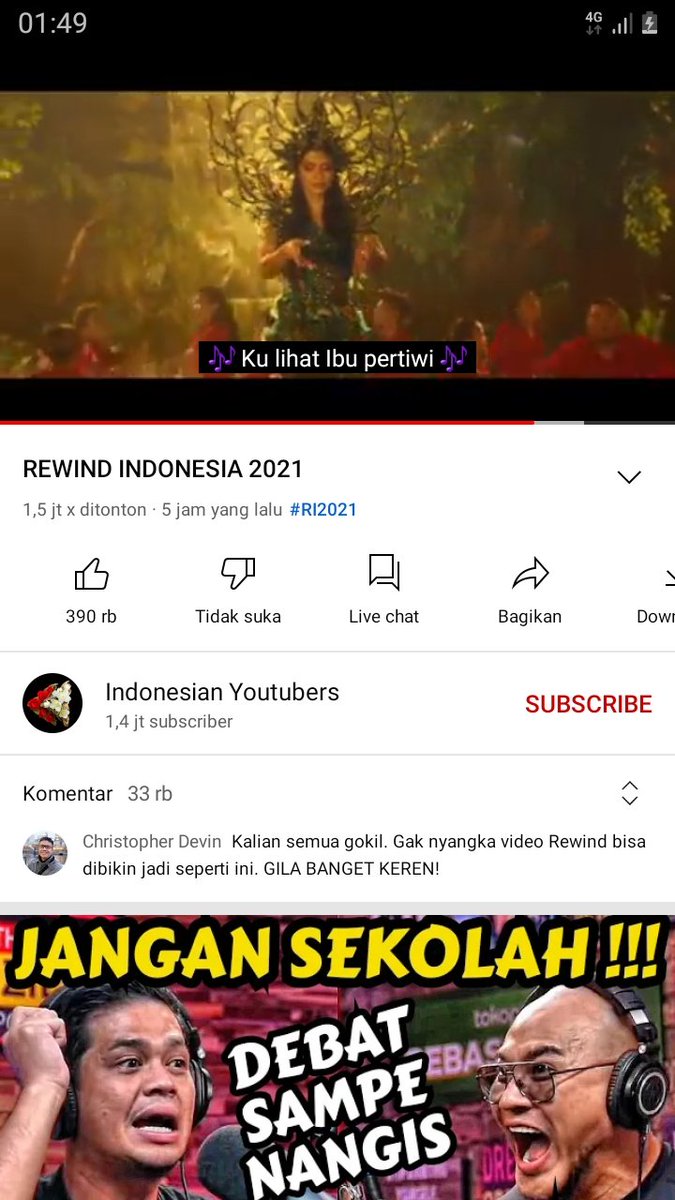 Riobara87's tweet photo. Keren parahh👍👍 #RewindIndonesia2021
Dan semoga dithn 2022 indonesia bisa kembali pulih seperti sedia kala,dan terima kasih jg buat semua konten creator yg telah ikut andil diproject tersebut,semua pesan moral,doa,serta kritikannya ngena banget,🙏🙏🙏🙏
#RI2021
#Indonesia2022 https://t.co/0uqEwg01iR
