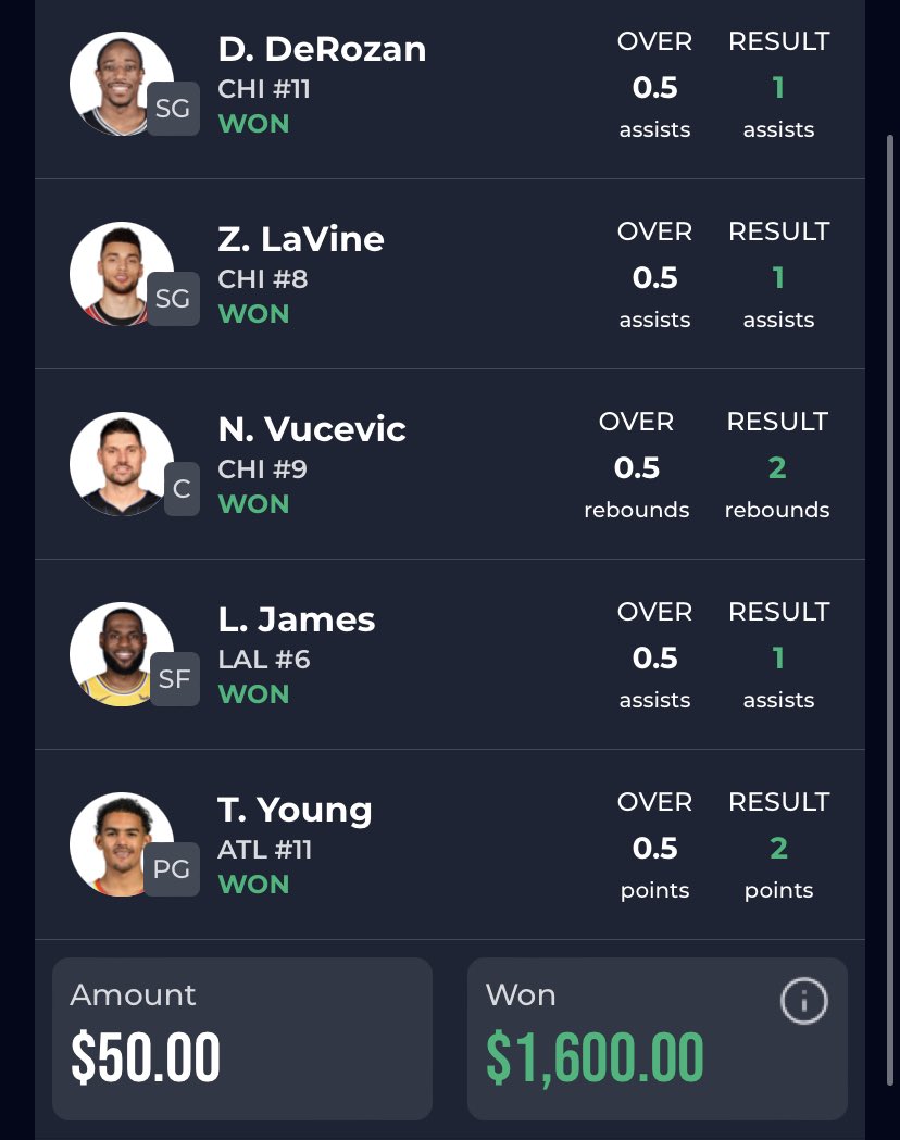 💰WINNER OF THE NIGHT💰

This user won big time and you could be next! 

HotStreak offers in-play #FantasySports and that’s how this user cashed in 💵 💵

Join now ⬇️ 🏀 

join.hotstreak.gg/3zPgOP2

#FantasySportsApp #NBA #basketball #fantasybasketball #nbadfs #nbatwitter