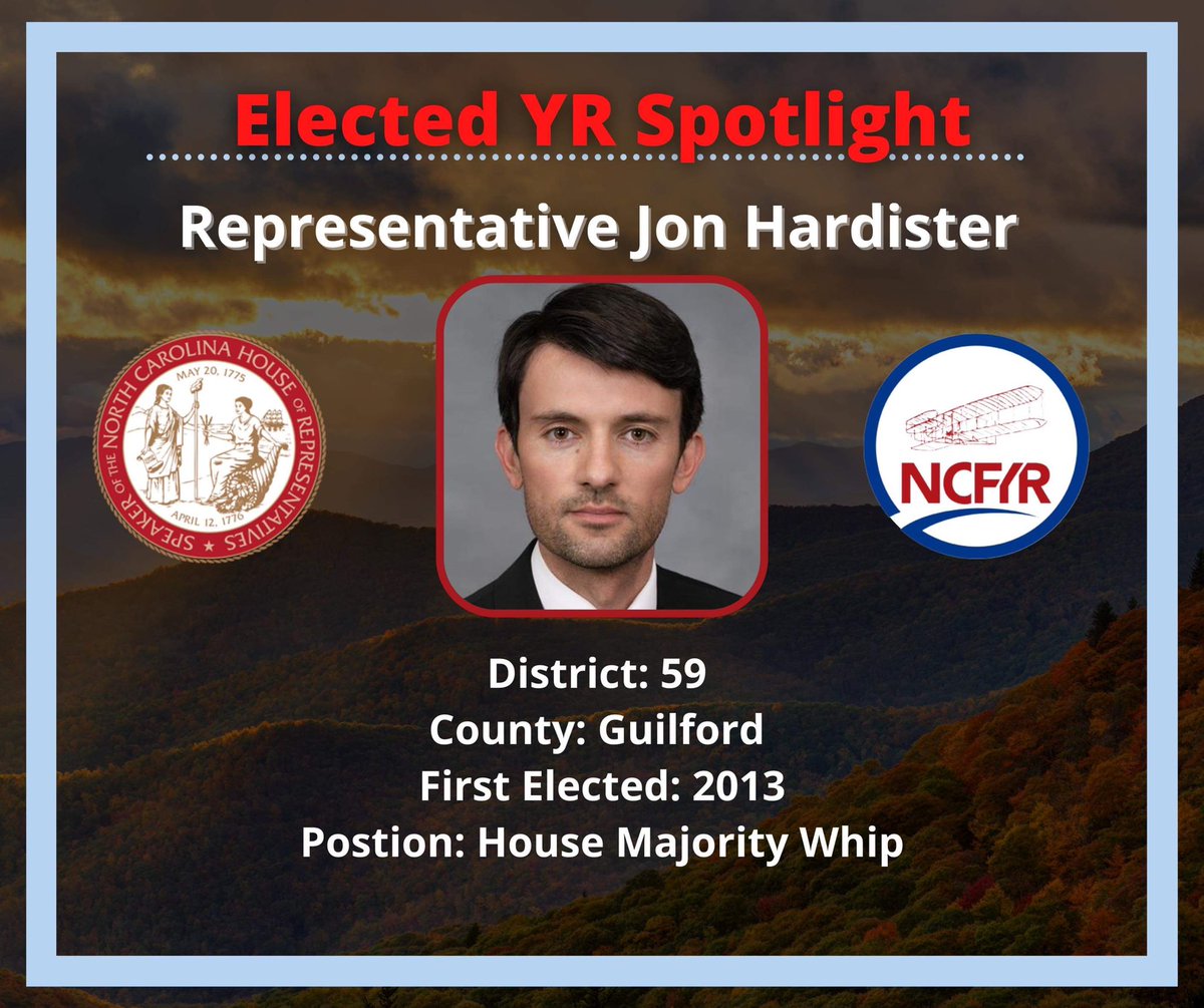 NCYoungGOP's tweet photo. Shout out to our National Committee Man and NC House Majority Leader @JonHardister.
#ncpol #NCHouse #YRNF https://t.co/aetnCMdEqL