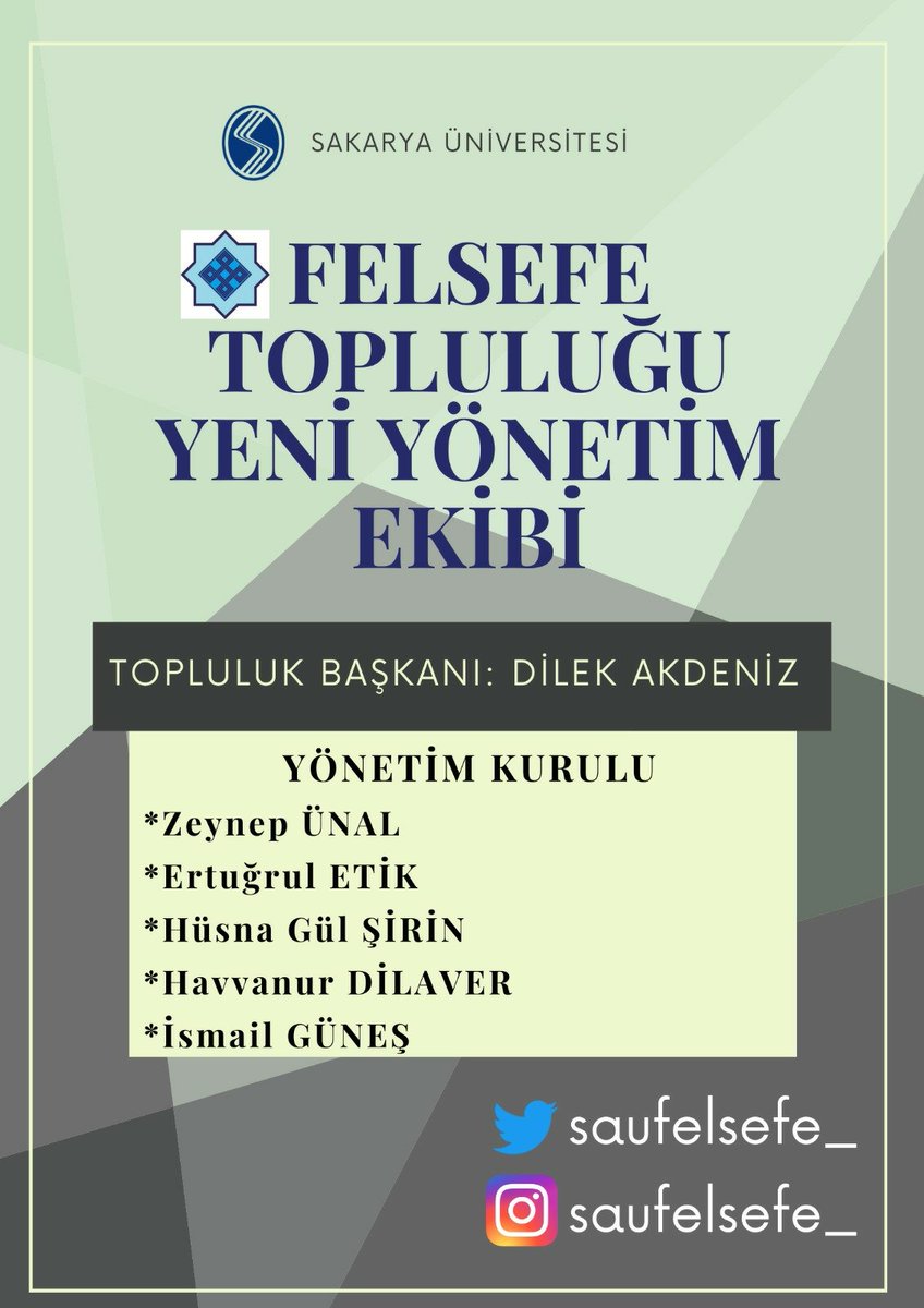 saufelsefe_'s tweet photo. #saufelsefe #sakaryauniversitesi
#felsefe https://t.co/AvFkW2XMty