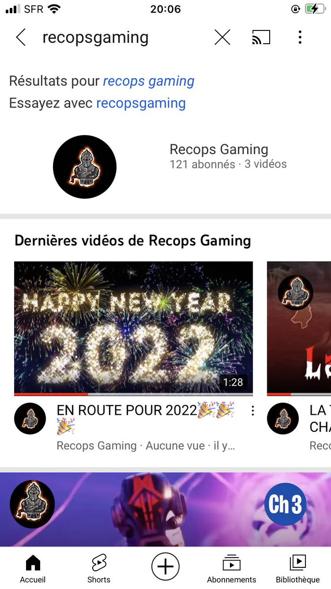 RecopsCitation's tweet photo. Nouvelle vidéo sur YouTube Recops Gaming bonne année 2022💭 https://t.co/E9joftMKjA