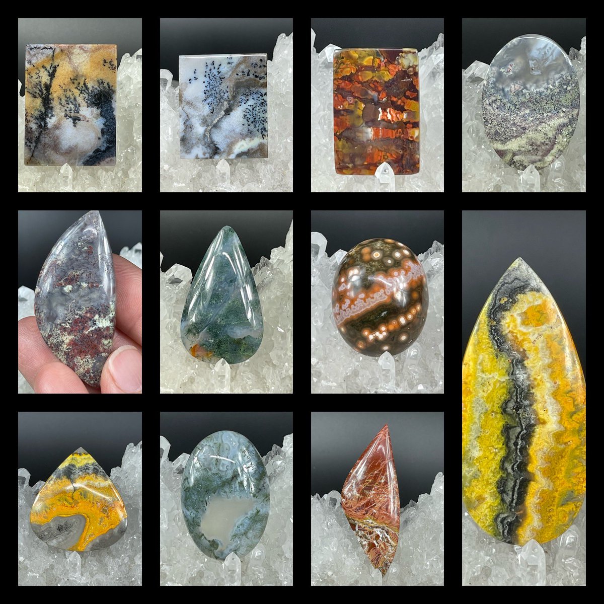Some of the Indonesian cabochons we have available now. More to be added soon 😊 
oldearthminerals.com
#cabochons #jewelrymaking #naturalcabochons #jewelrysupplies #cabochon #cabochonsforsale