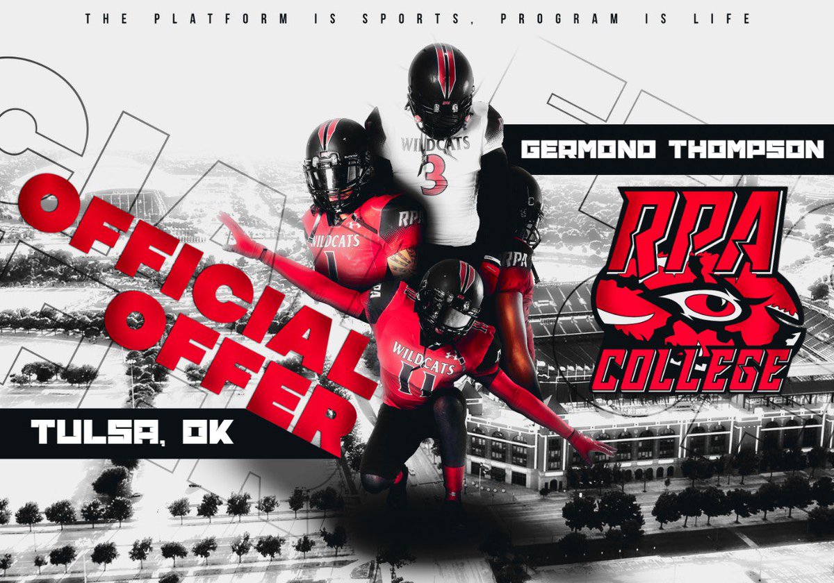 After great conversations with Coach @marcustorozco I am truly Blessed to Receive my first offer from RPA College🔴⚫️