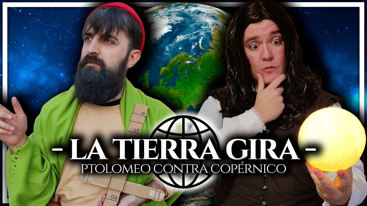 ElCubildePeter's tweet photo. ¡NUEVO VIDEO!🎥🆕
LA TIERRA GIRA - PTOLOMEO vs COPÉRNICO ft @elfisicobarbudo 💥🌍☀️
https://t.co/t5f3buJA6A
¡El rap más heliocéntrico de la historia!

¿Me ayudas a difundir estas épicas rinas con tu RT?🔄 https://t.co/kqup75j6sj