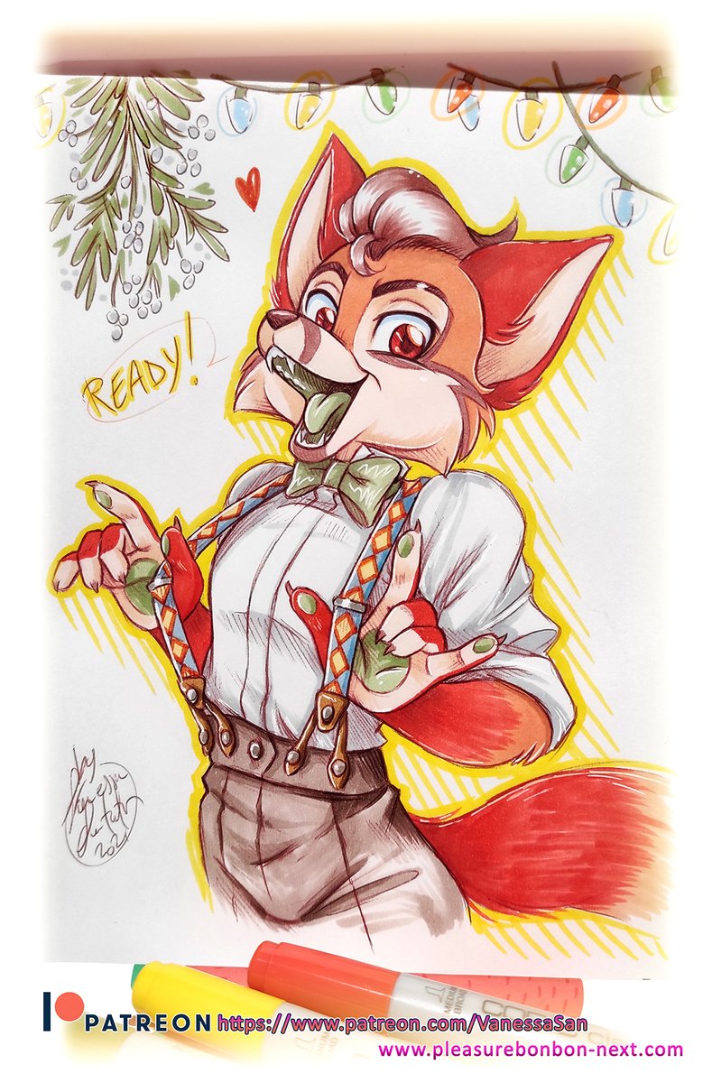 I wish you a happy 2022 with this commission that was requested of me by my best friend Italian artist <a href="/StePandi/">StePanda</a>  for her boyfriend🥰 She is a special friend who has supported me for years and is always close to me. Thank you Ste for your friendship!🌈