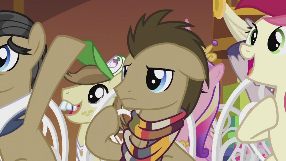 Dr. Hooves from friendship is magic is an unlabeled transman! he uses he/him , they/them , and it/its pronouns! it is also autistic and dating Rose!

requested by mee
#mylittlepony #urfaveis #mlpheadcanons
