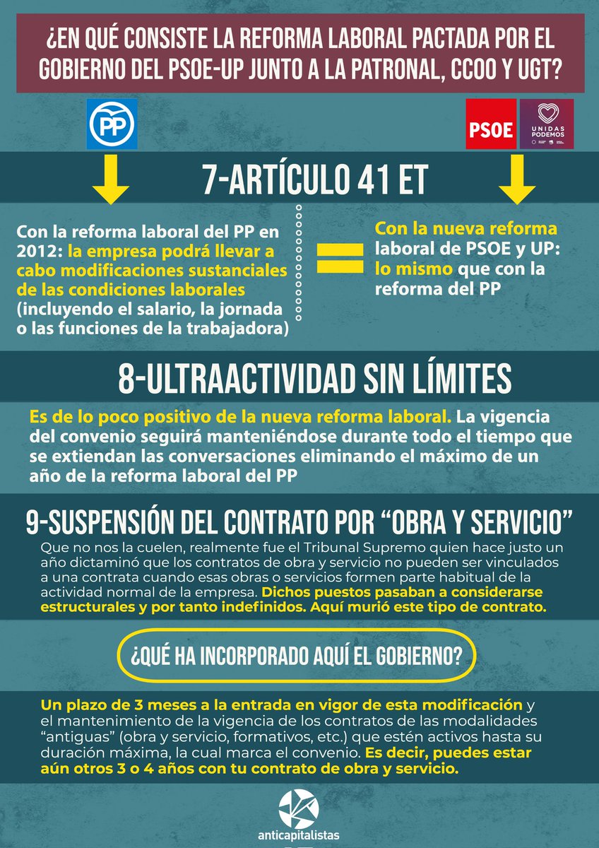 anticapi's tweet photo. Estatuto de los Trabajadores, Ultraactividad y suspensión del contrato por "obras y servicios" 👇👇 https://t.co/IFhpmmXe1L