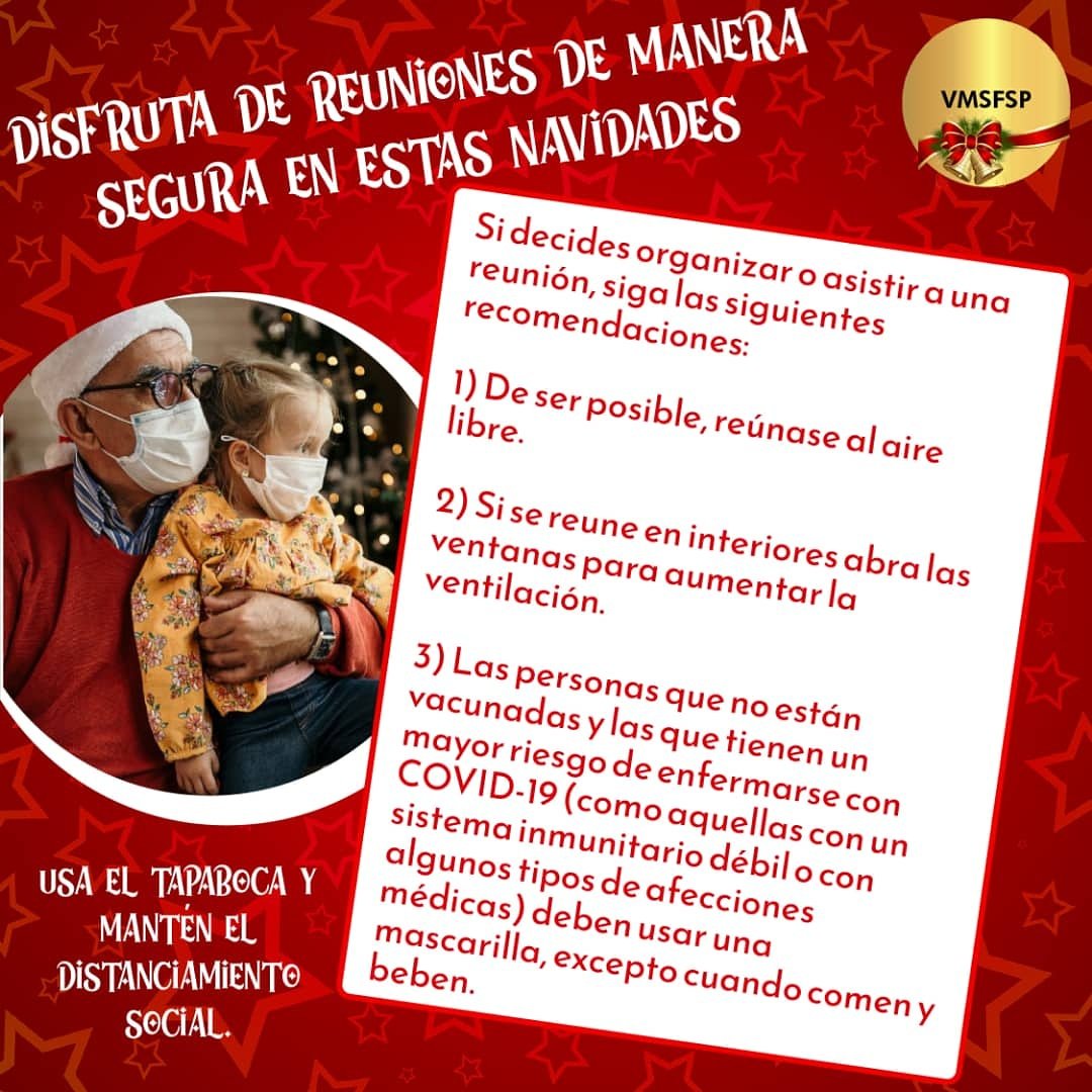 Disfruta de estas navidades de forma segura.
<a href="/pestana_jl/">José Pestana</a> <a href="/NicolasMaduro/">Nicolás Maduro</a> <a href="/MNegraHipolita/">Misión Negra Hipólita</a> <a href="/conadecafrove/">@CONADECAFROVE</a> <a href="/salainass/">INASS</a> <a href="/Idennadistrito/">Idenna Distrito Capital</a> <a href="/RaviciniLu/">lu_ravicini</a> <a href="/sramirez_fp/">Soraida Ramirez</a>