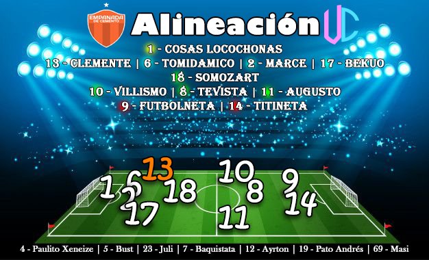 ¡El 11 de hoy para el amistoso contra el Vice City!

#VamosEC 🟠⚪️🟠