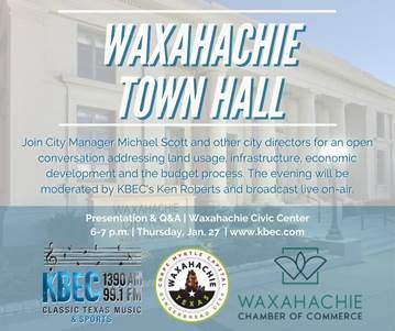 Want your questions answered, here is your chance Waxahachie!