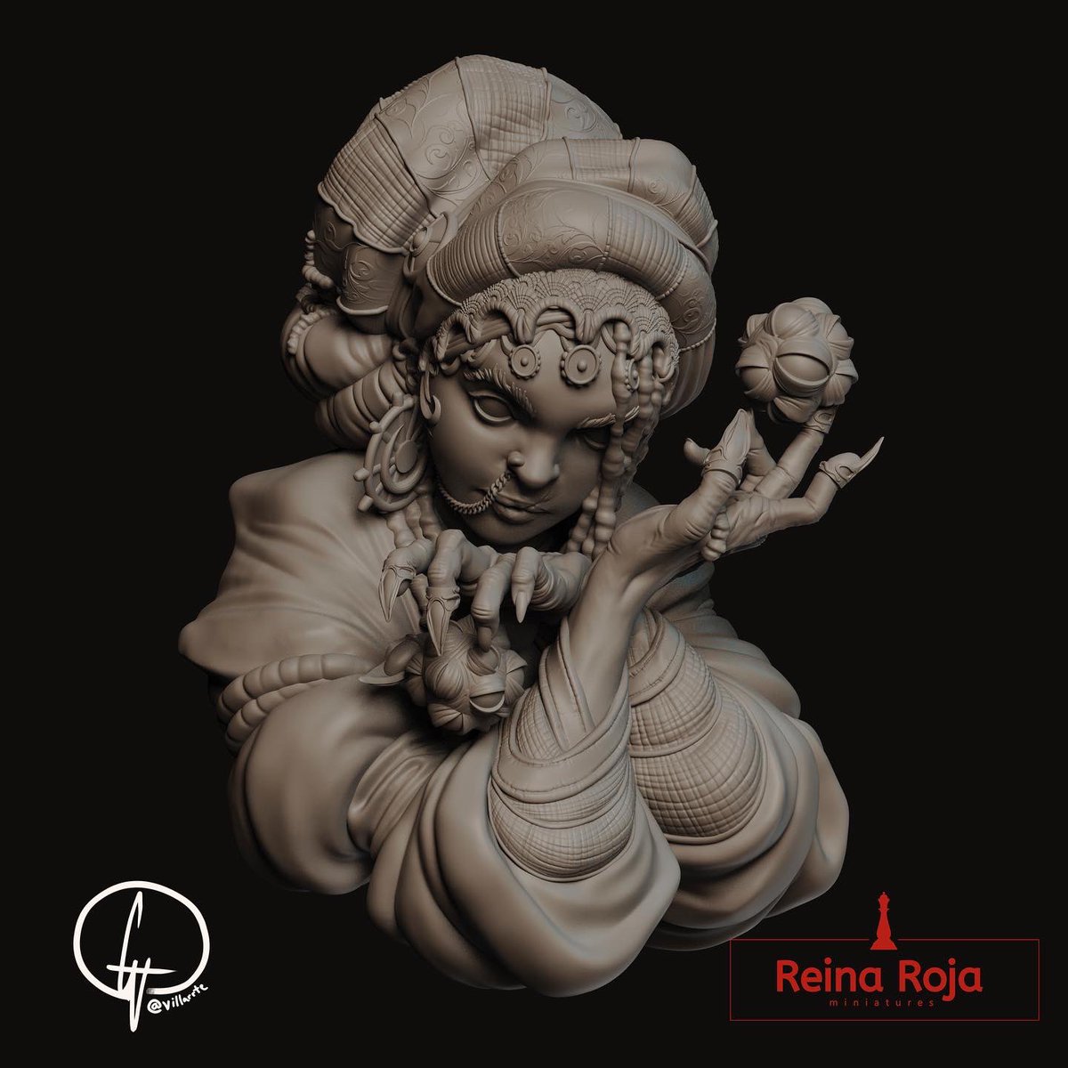 Kickstarter miniatures project launching in 2022! More information coming :) #sculpture #3dmodeling #art #kickstarter #2022NewYear