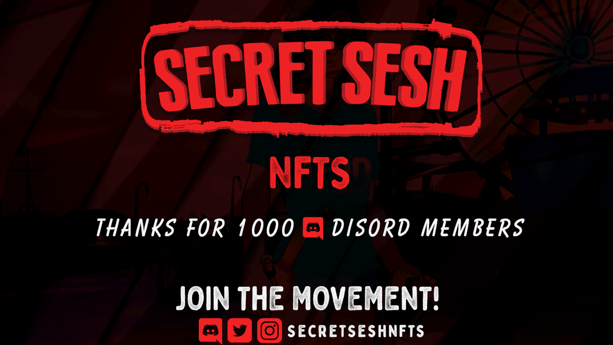 Cannabis Community we see you ! 
1,000 organic Real Discord members
discord.gg/secretseshnfts 

We will select our giveaway winner tonight at 4:20PM PST 

1 CCC Toker #8176
2x $100 USD 
3x Merch Packages

RT This tweet and let's keep this energy flowing.