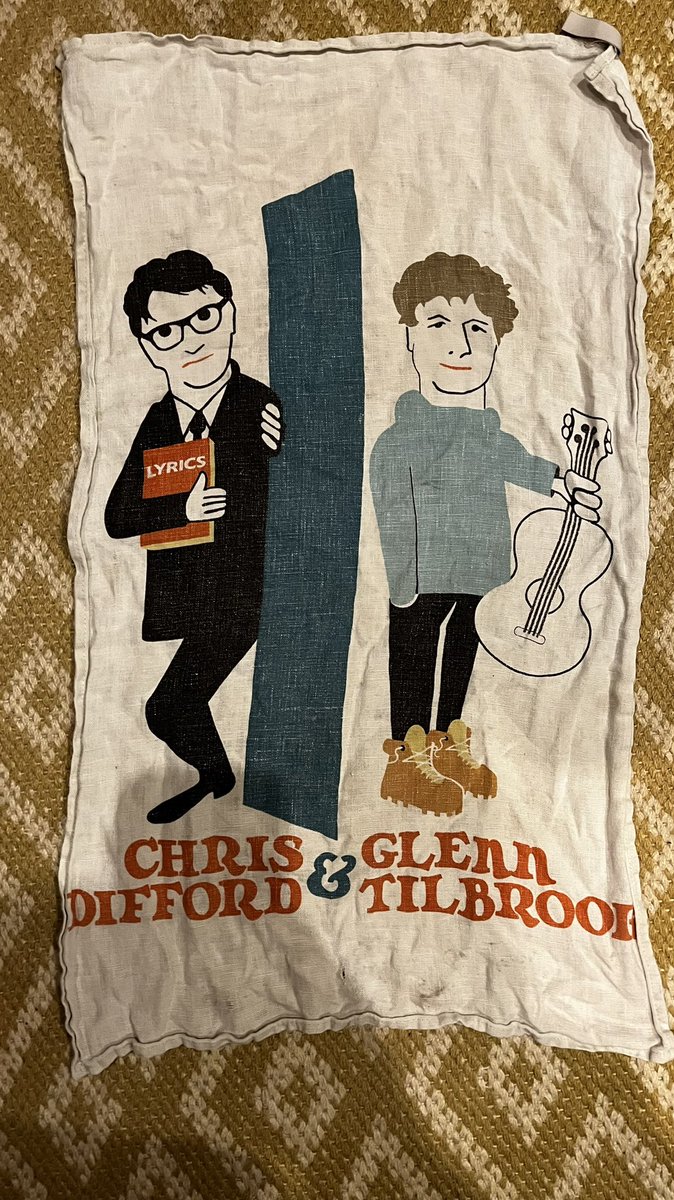 Dogs Die In Hot Cars (@ddihc) on Twitter photo Worked a show with these 2 phenomenal song writers <a href="/chrisdifford/">Chris Difford</a> & Glenn T ages ago. Delighted to get this tea towel signed. Someone (not me) decided “it’s a tea towel, it should be used” so it’s no longer a treasured piece of memorabilia but it does a great job drying dishes. LW Worked a show with these 2 phenomenal song writers <a href="/chrisdifford/">Chris Difford</a> & Glenn T ages ago. Delighted to get this tea towel signed. Someone (not me) decided “it’s a tea towel, it should be used” so it’s no longer a treasured piece of memorabilia but it does a great job drying dishes. LW