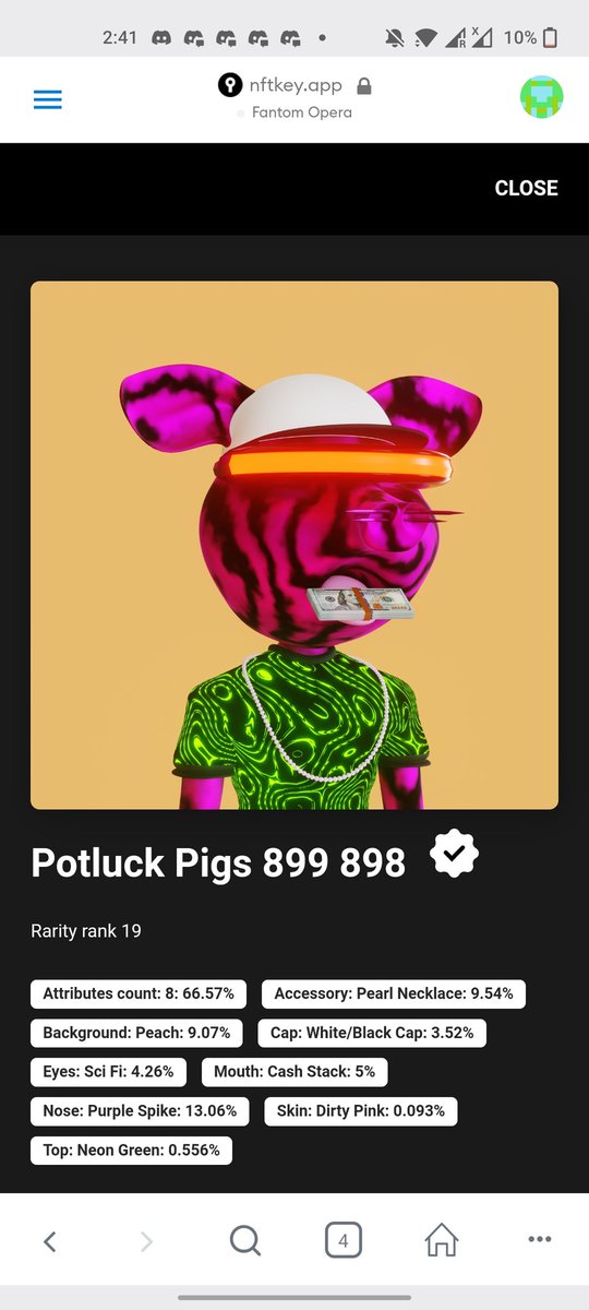 Rahul Kumaran (@rahulkumaran4) on Twitter photo Got a rarity rank 19 from @PotluckPigs 🔥 love this shit ❤️
I mean how cool would this be as an avatar? 🔥
<a href="/TinFoilRealist/">TinFoilRealist.Eth 🕯️🔺🤘</a> <a href="/_TrueVoodoo/">Lawrence | SwolLyfe</a> <a href="/PotluckLabs/">Potluck Labs</a> Got a rarity rank 19 from @PotluckPigs 🔥 love this shit ❤️
I mean how cool would this be as an avatar? 🔥
<a href="/TinFoilRealist/">TinFoilRealist.Eth 🕯️🔺🤘</a> <a href="/_TrueVoodoo/">Lawrence | SwolLyfe</a> <a href="/PotluckLabs/">Potluck Labs</a>