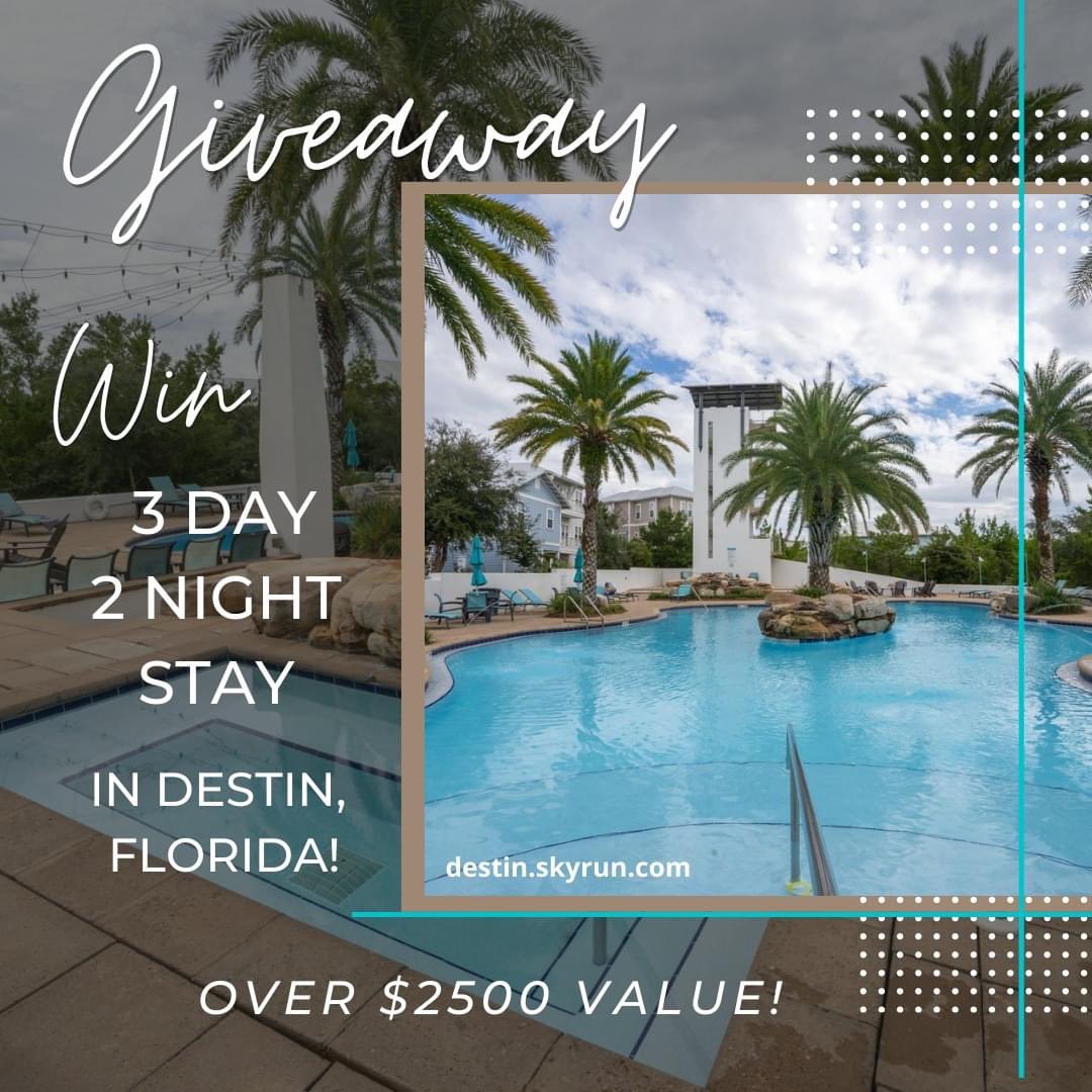 #SkyRun is giving away a FREE STAY in #DestinFlorida! Enter here —> destin.skyrun.com/vacation-plann…
